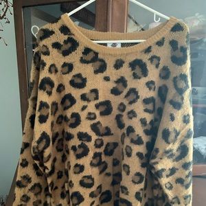 New leopard print sweater .